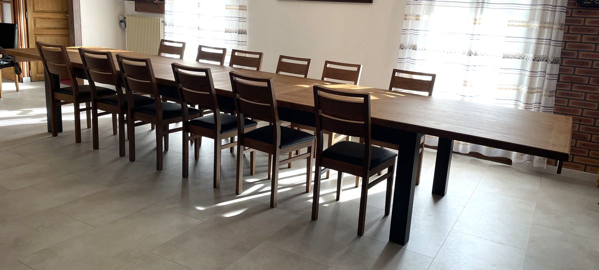 table rallonges xxl bois massif